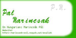 pal marincsak business card